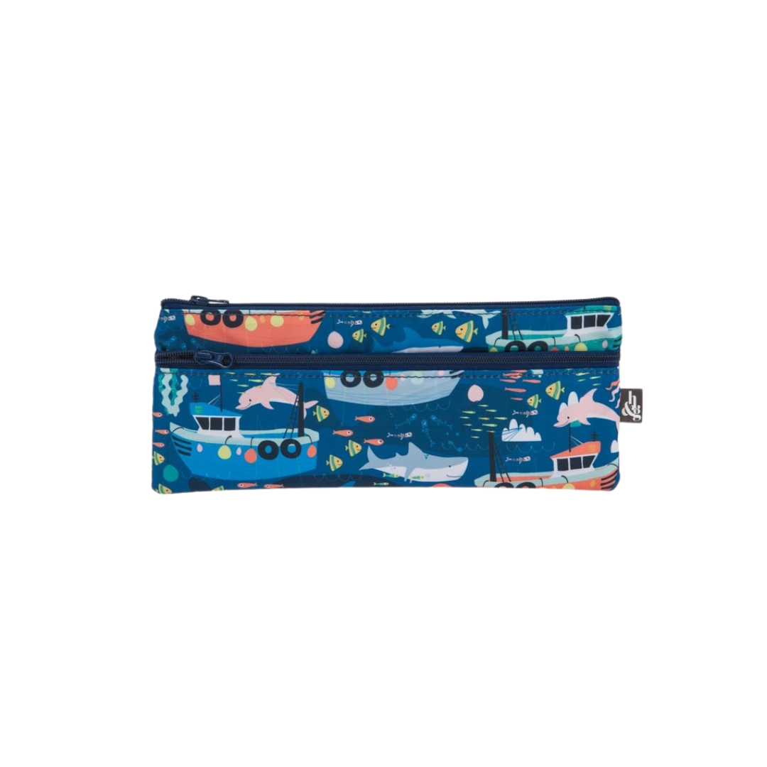 Sea Creature Print Pencil Case