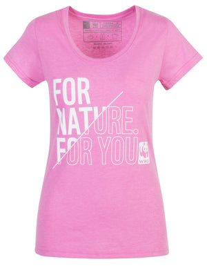 For Nature For You Lilac Ladies T-Shirt