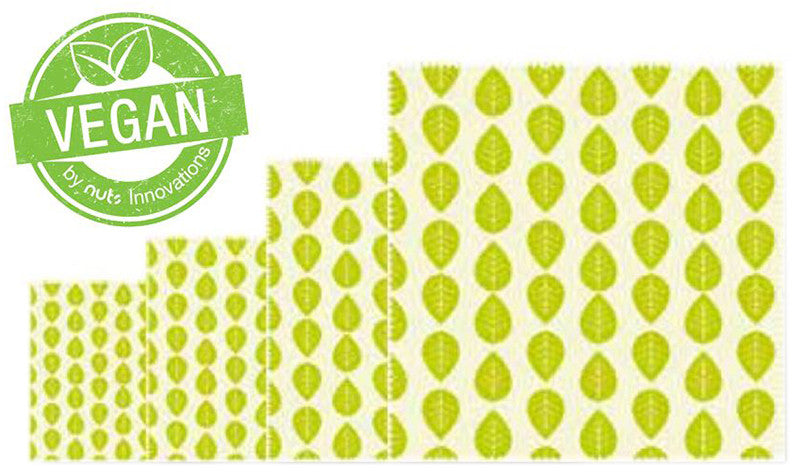 100% Vegan friendly Wax Wrap 4 pcs set