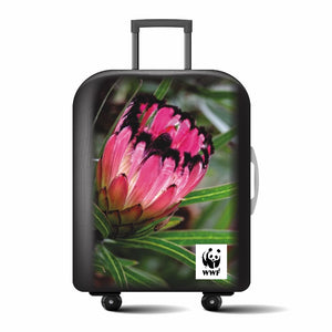 Black Tipped Protea Suitcase Covers