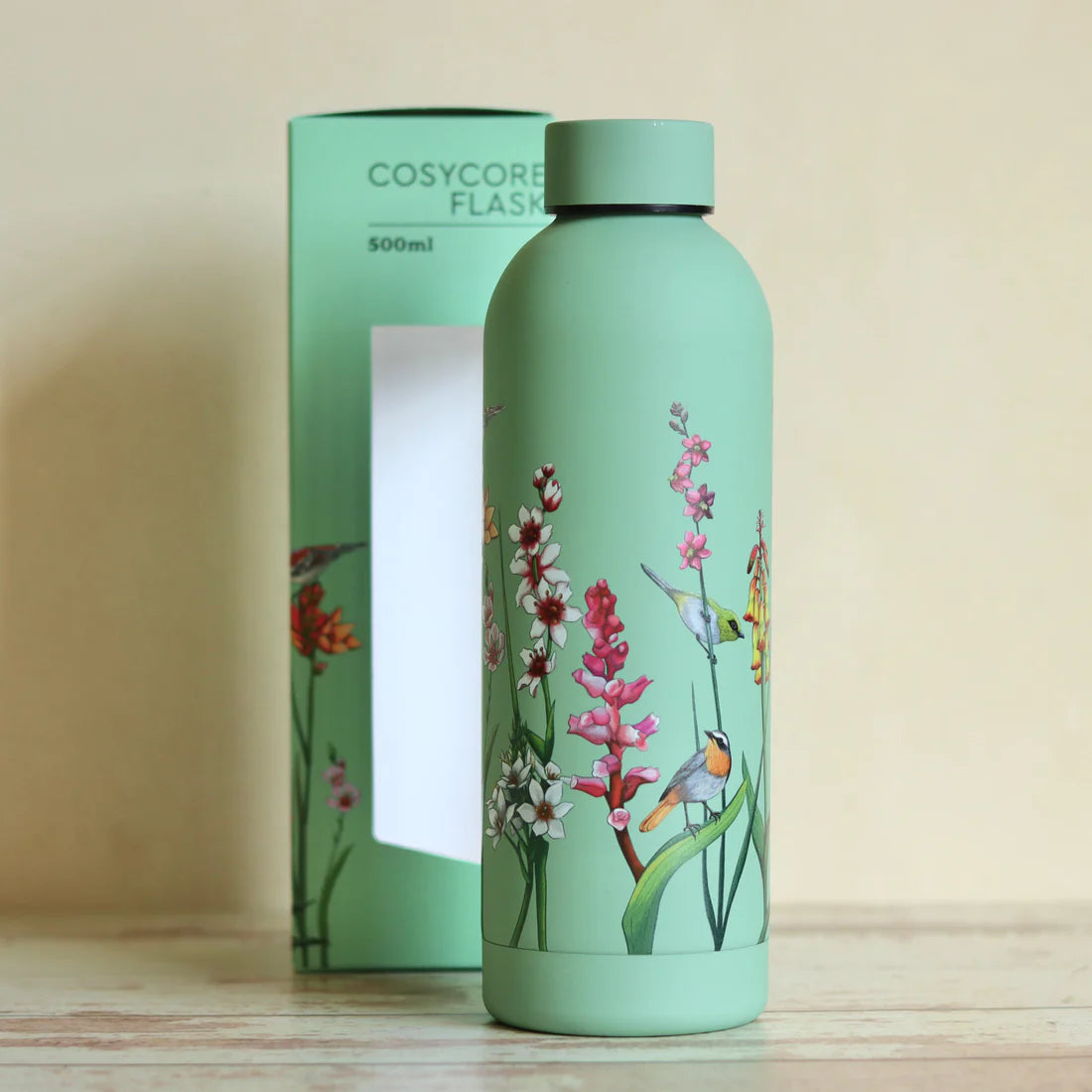 CosyCore Flask – Bulbs and Birds (500ml)
