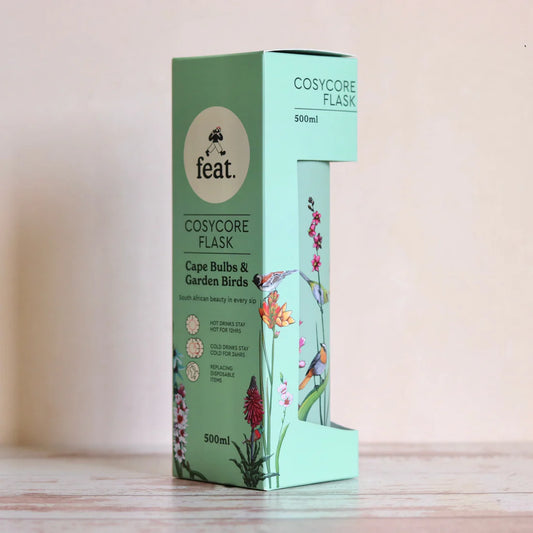 CosyCore Flask – Bulbs and Birds (500ml)