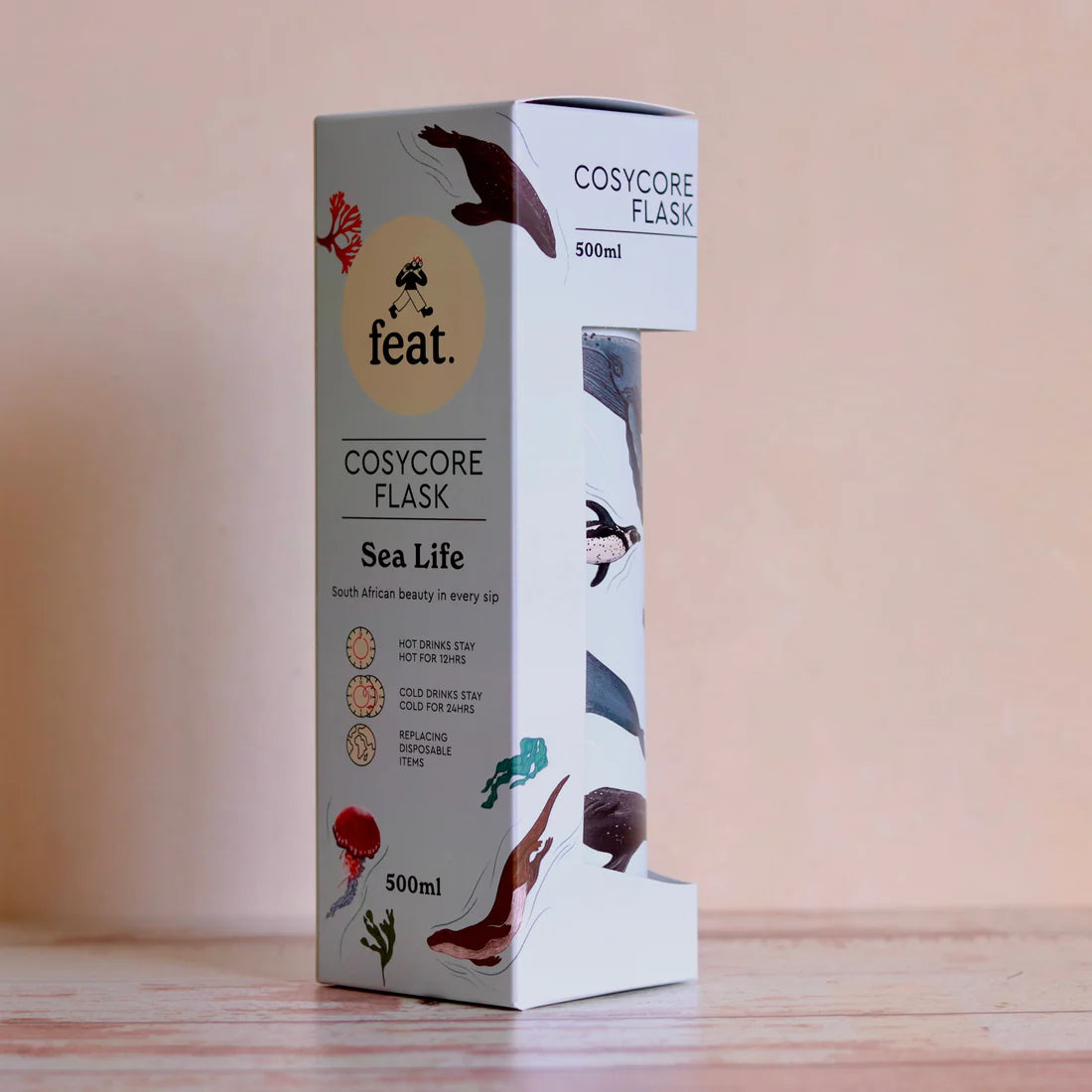 CosyCore Flask – Sea Life (500ml)