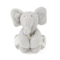 Elephant Fluffy Blanket & Teddy
