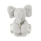 Elephant Fluffy Blanket & Teddy