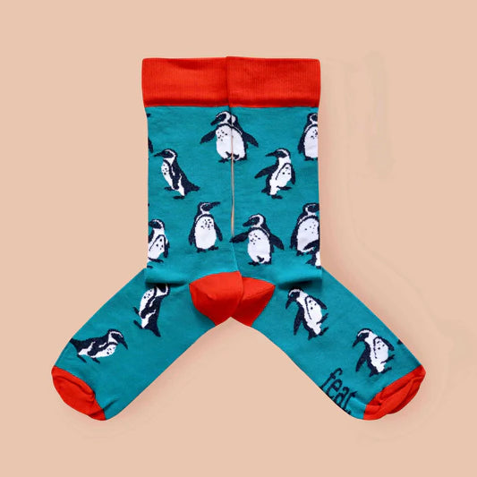 Ladies Penguin Rock socks - Indigo Blue