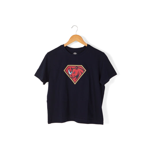 Women’s Rhino Conservation Superhero Crop Tee