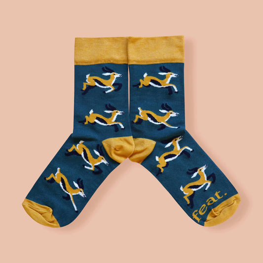 Men's Springbok socks in South African Green and Gold socks