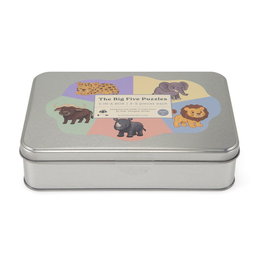The Big Five Animal Puzzles | 5-in-a-box