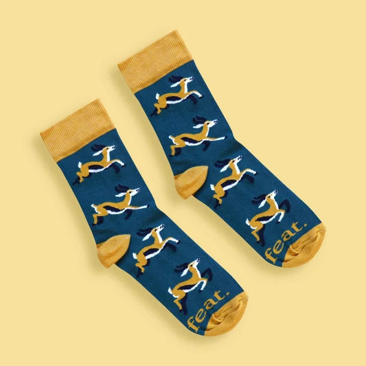 Ladies’ Leaping Springbok Socks