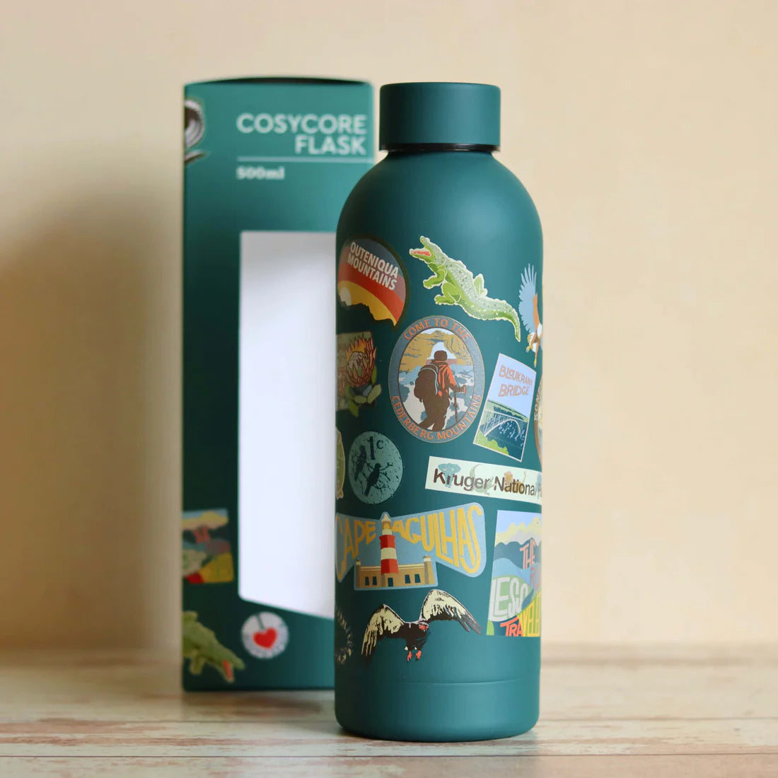 CosyCore Flask – Well-travelled Edition (500ml)