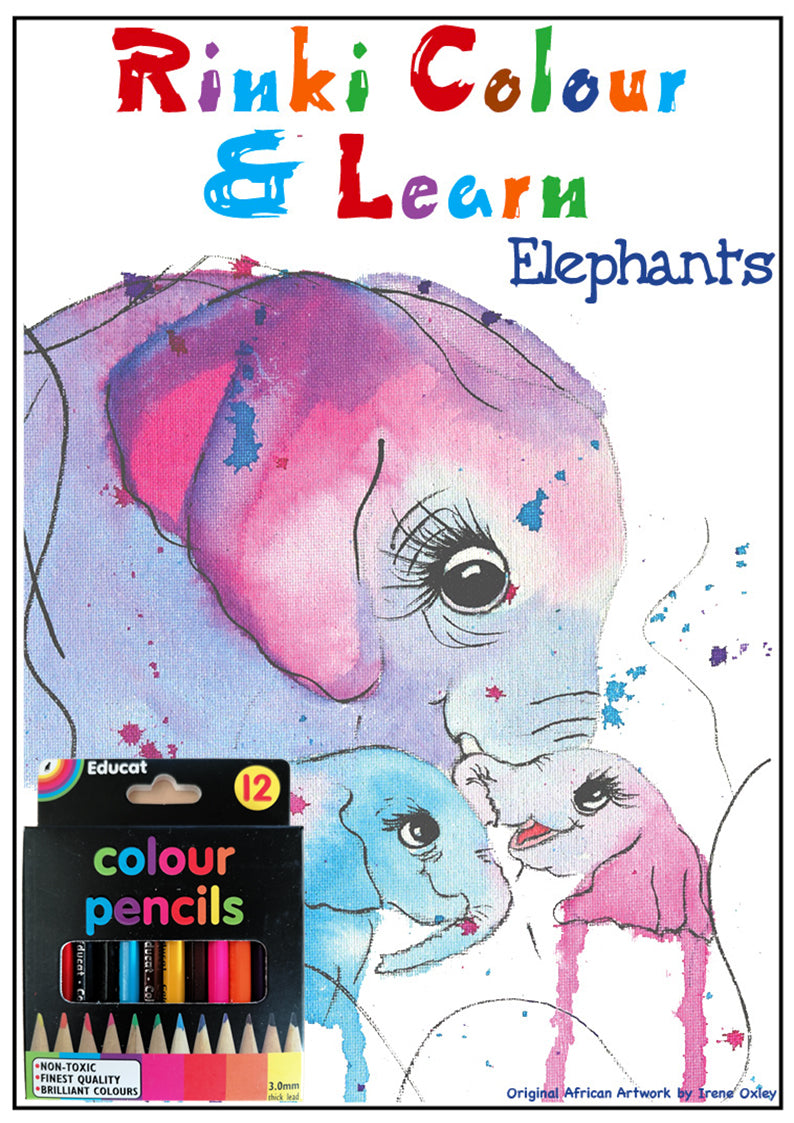 Rinki Elephants Colour & Learn