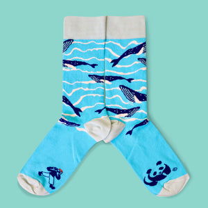 FEAT. sock co.'s Whales socks