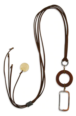 Mulberry Mongoose Snare square necklace