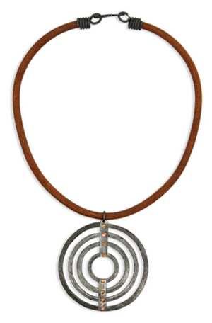 Mulberry Mongoose concentric circle necklace