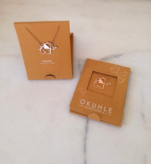 OKUHLE Elephant pendant & necklace