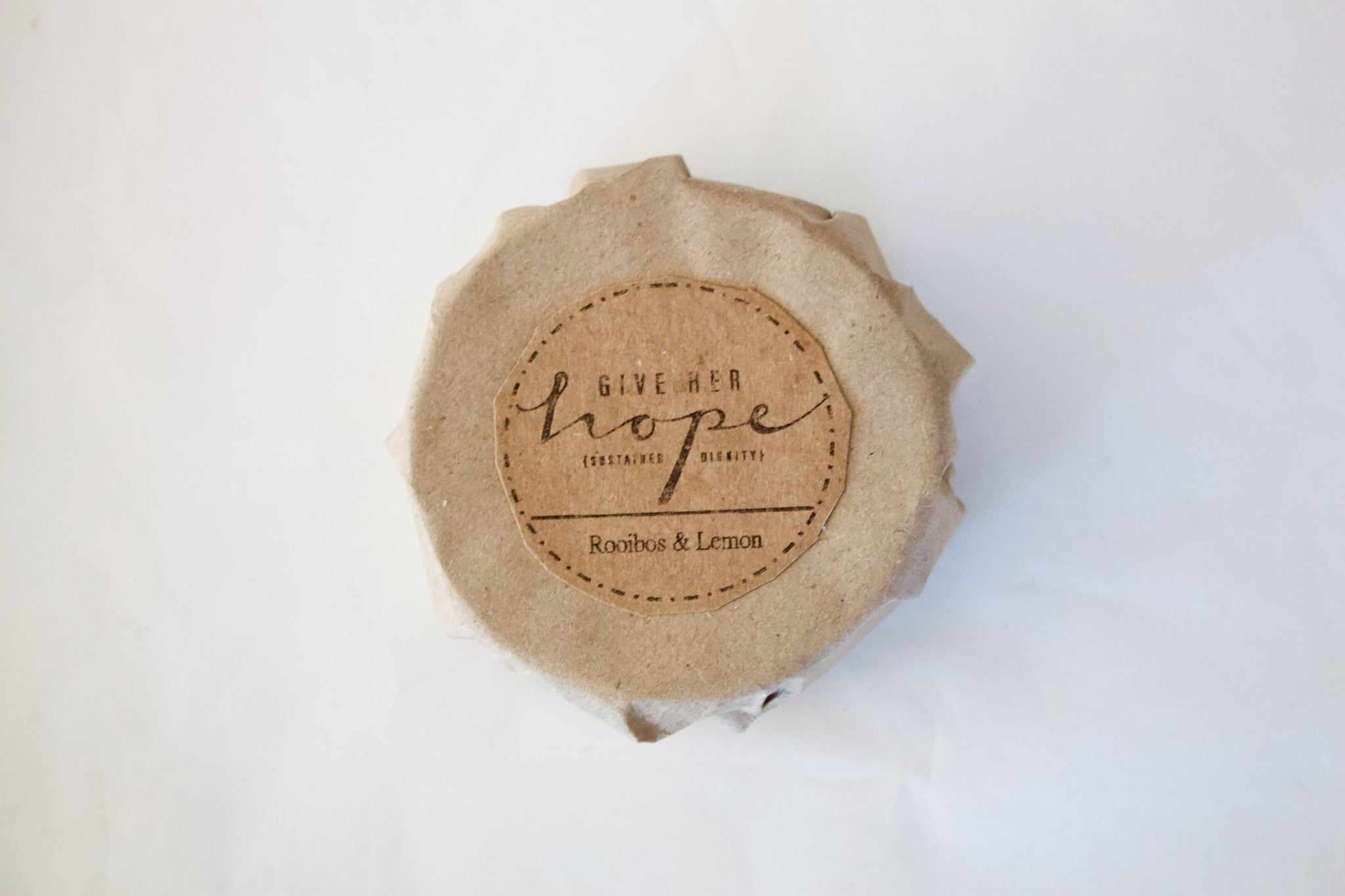 Give her Hope - Round Soap - Rooibos & lemon