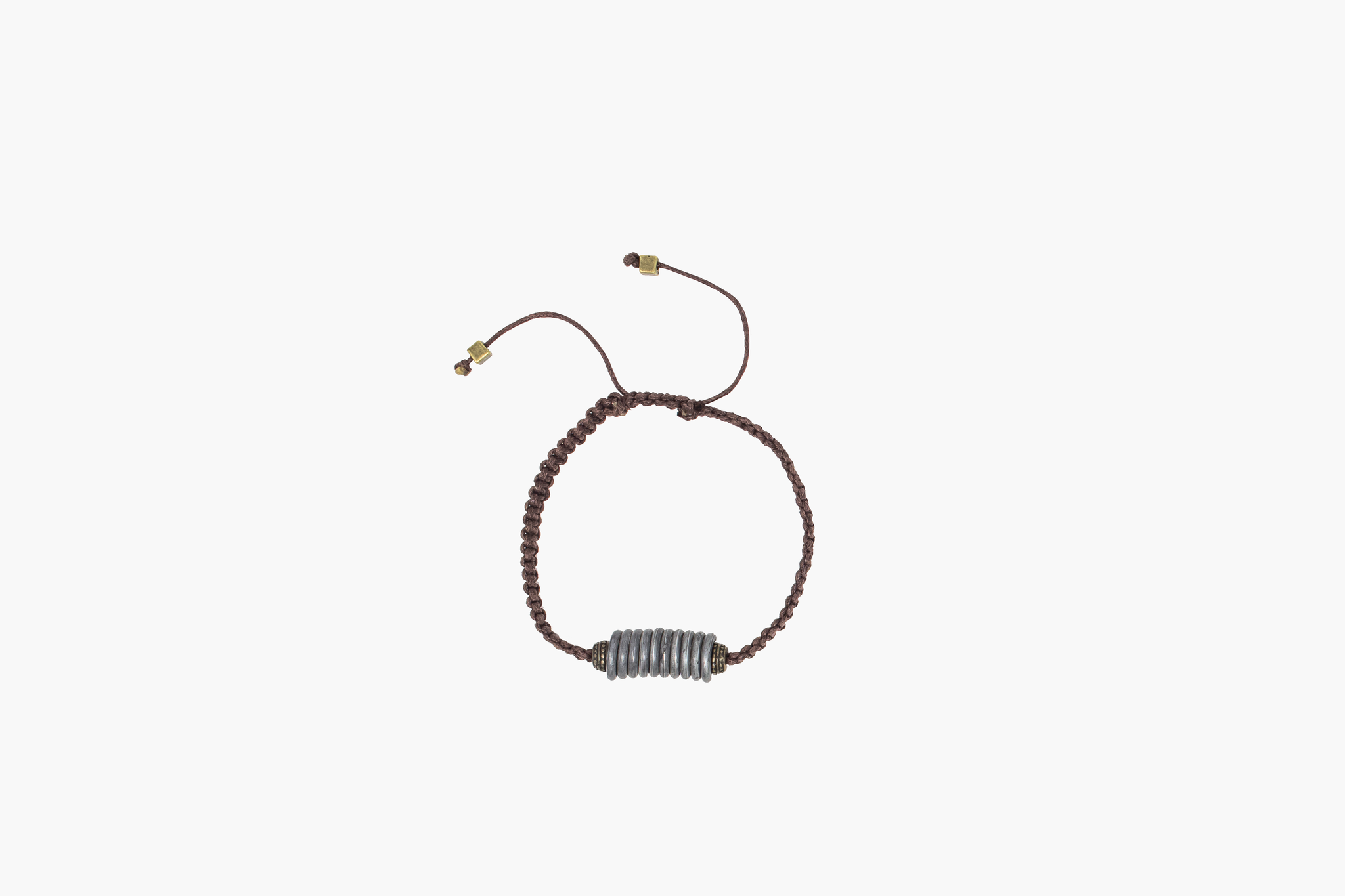 Mulberry Mongoose snare and cord bracelet in bronze mens