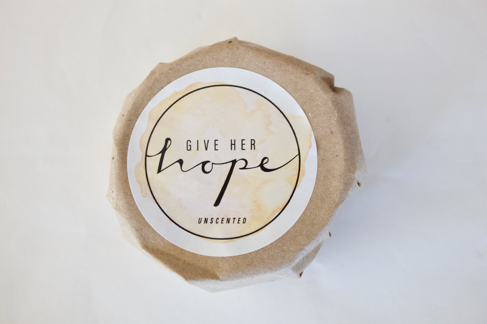Give her Hope - Round Soap - Unscented 100g