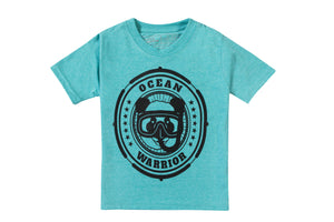 Kids Ocean Diver T-shirt Sea Green