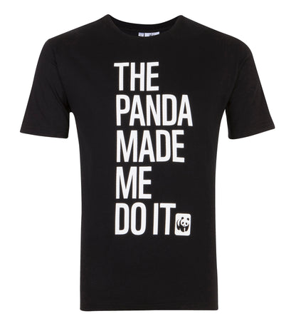Panda Made Me Do It T-Shirt Black