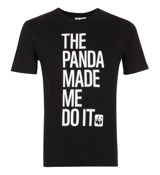 Panda Made Me Do It T-Shirt Black