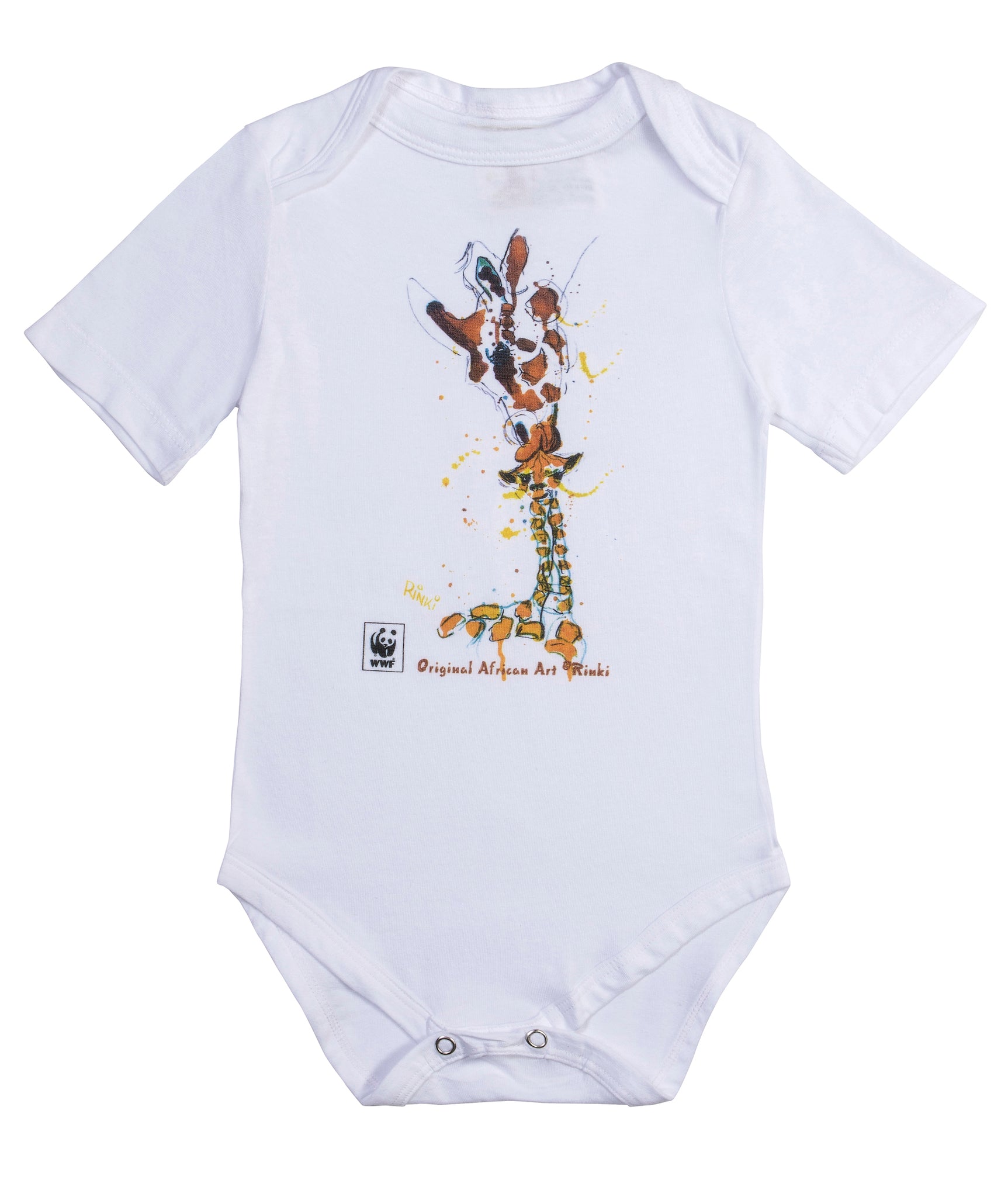Rinki Mom & Baby Giraffe S/Slv Baby Grow