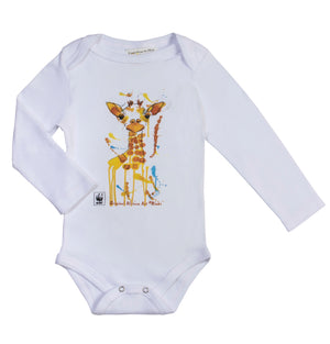 Rinki Curious Giraffe L/Slv Baby Grow