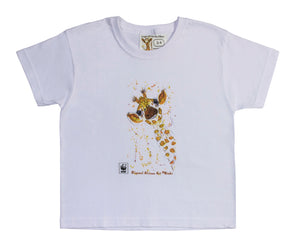 Rinki Smiling Giraffe White T-shirt