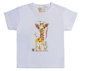 Rinki Curious Giraffe White T-shirt