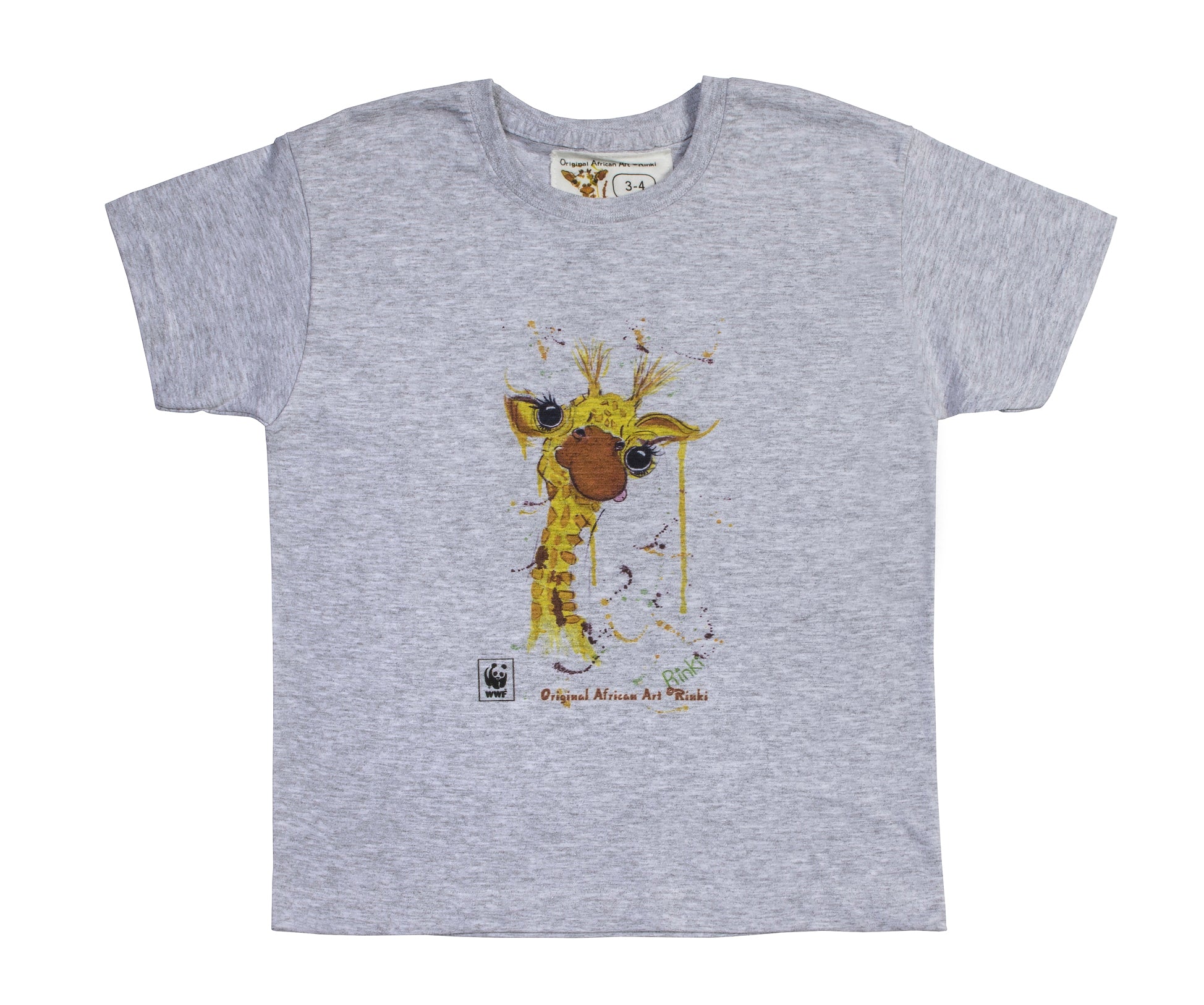 Rinki Cheeky Giraffe Grey T-shirt
