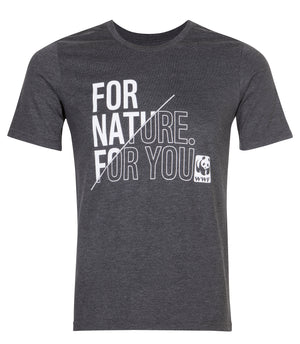 For Nature For You Charcoal Melange Men's T-Shirt
