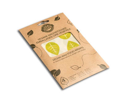 100% Vegan friendly Wax Wrap 4 pcs set